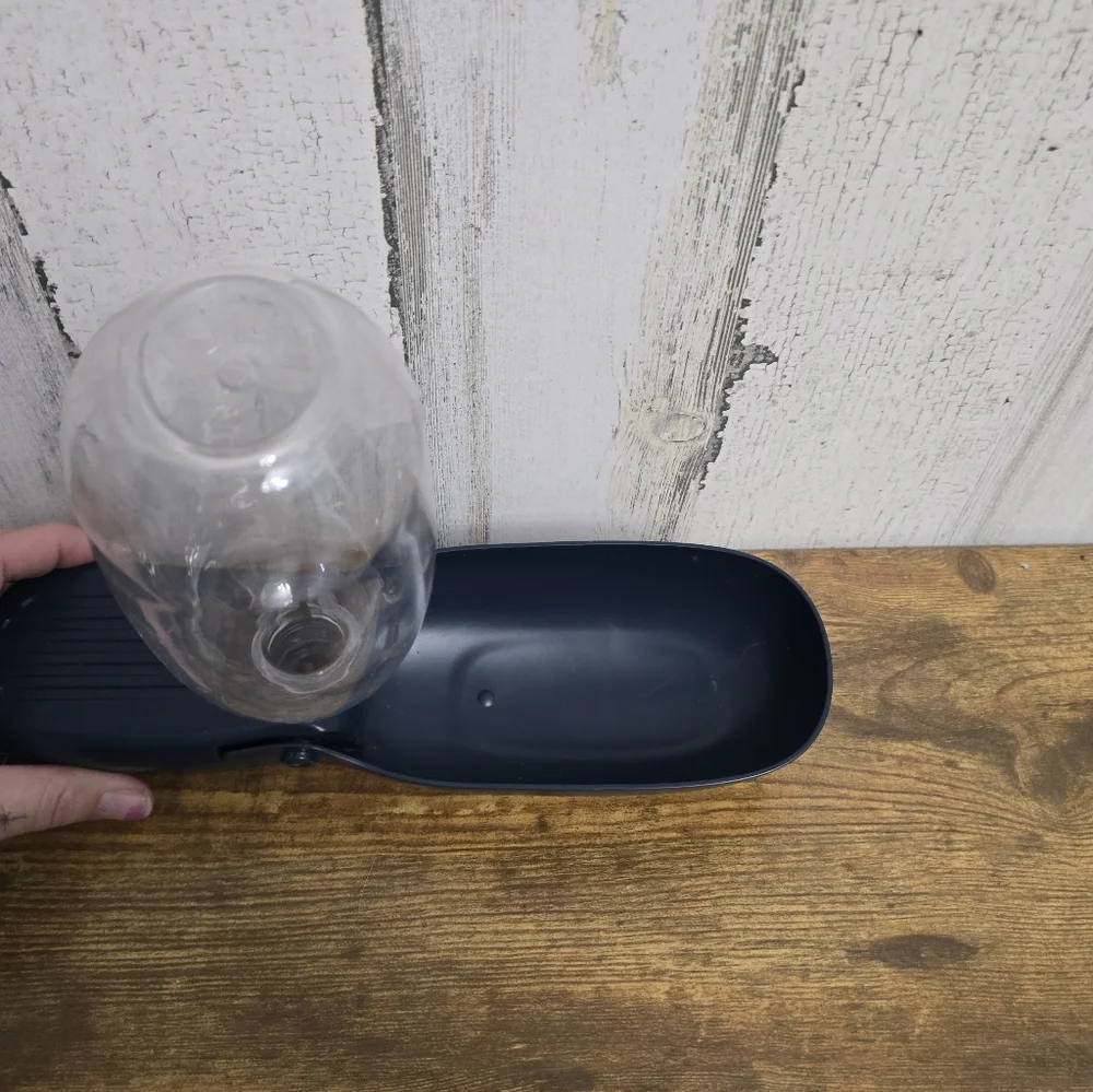 Portable Pet Water Bottle with Bowl And Compartment For Treats